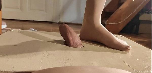  POV cock stomping in thights by a sexy domina pt1 HD